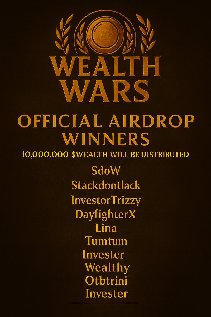As we still wait for <a href="/colosseum/">Colosseum</a> to announce the winners. We still work.

Here are the official airdrop winners: