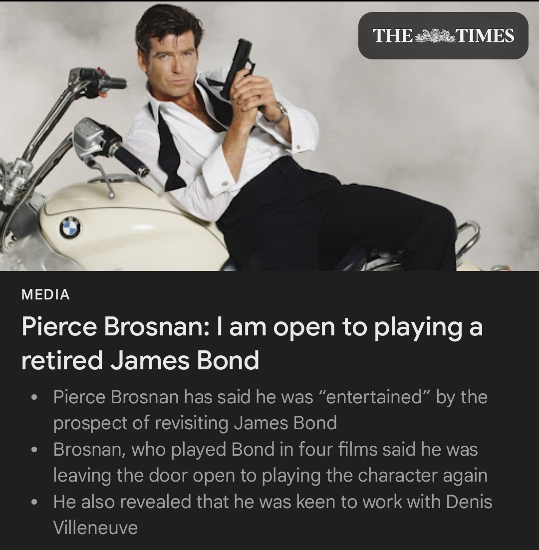 Can't wait to see Bond pottering around his allotment and shaking his fist at clouds