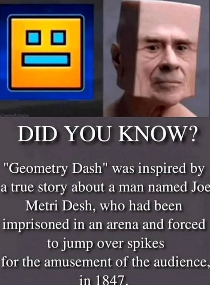 SongFileHub's tweet image. if youve ever played gd in your life and your friends find out, they WILL send you this meme. you Cannot Escape It.