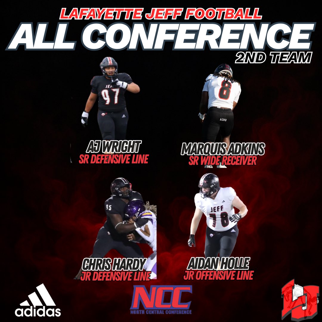 LJBronchoFB's tweet image. Congratulations to our 2nd Team All-Conference Selections! @WeAreTheNCC 

#WTW
#AGMB