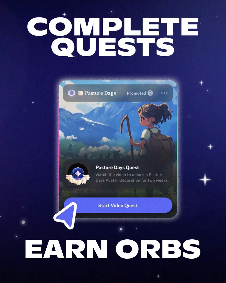 discord's tweet image. Orbs are (finally) available on mobile—and two new mobile video quests just dropped with it! 

Tap into your Discord profile on iOS or Android to see your Orbs Balance and start collecting Orbs today. Head over to the Shop afterwards to redeem items like avatar decorations, Nitro…
