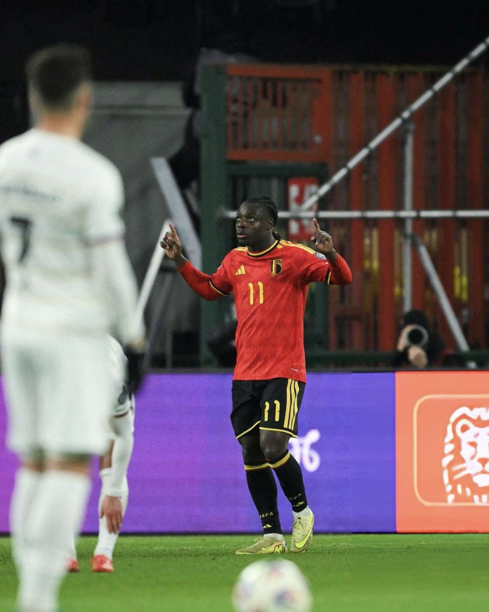 cityreport_'s tweet image. Jeremy Doku at the DOUBLE for Belgium! ⚽️⚽️