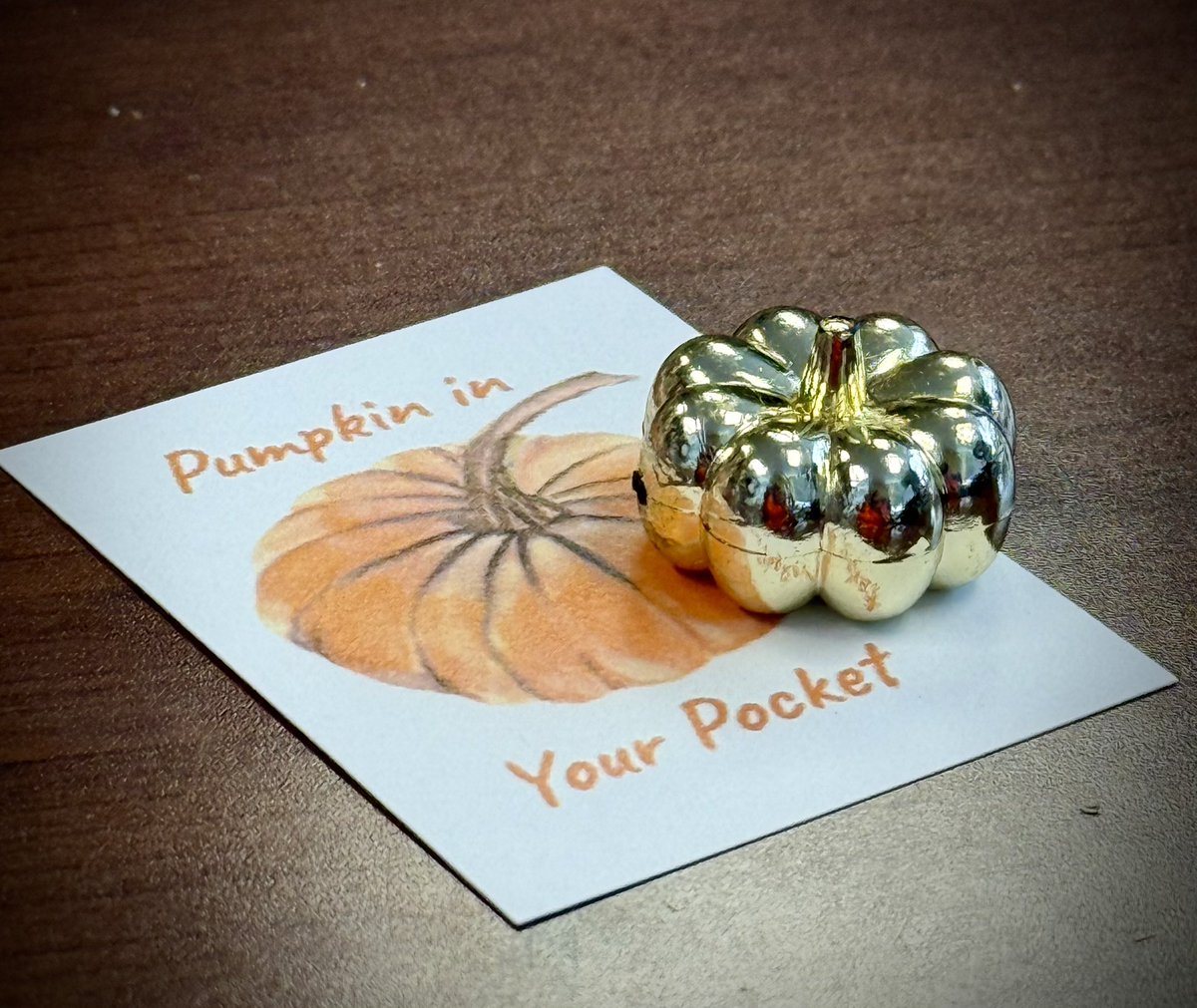 May the games begin! #PumpkinInYourPocket