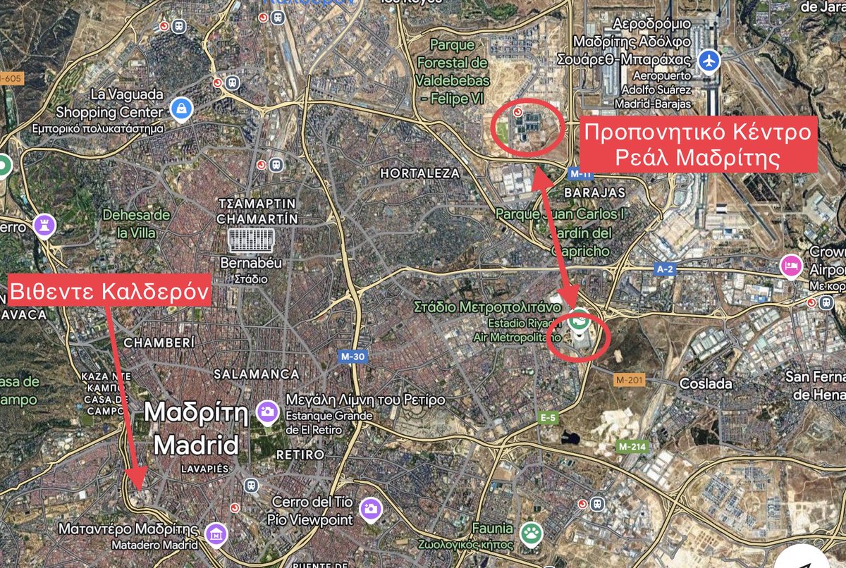 DanielApostolos's tweet image. Ενοχλεί άραγε τους οπαδούς της Atletico Madrid, το ότι η καινούργια υπερσύγχρονη γηπεδάρα τους, δεν είναι στο κέντρο της πόλης; Αλλοιώθηκε άραγε το DNA του συλλόγου τους; Ή μήπως τους πειράζει που είναι κοντά το προπονητικό της μισητής Ρεάλ; #paofc