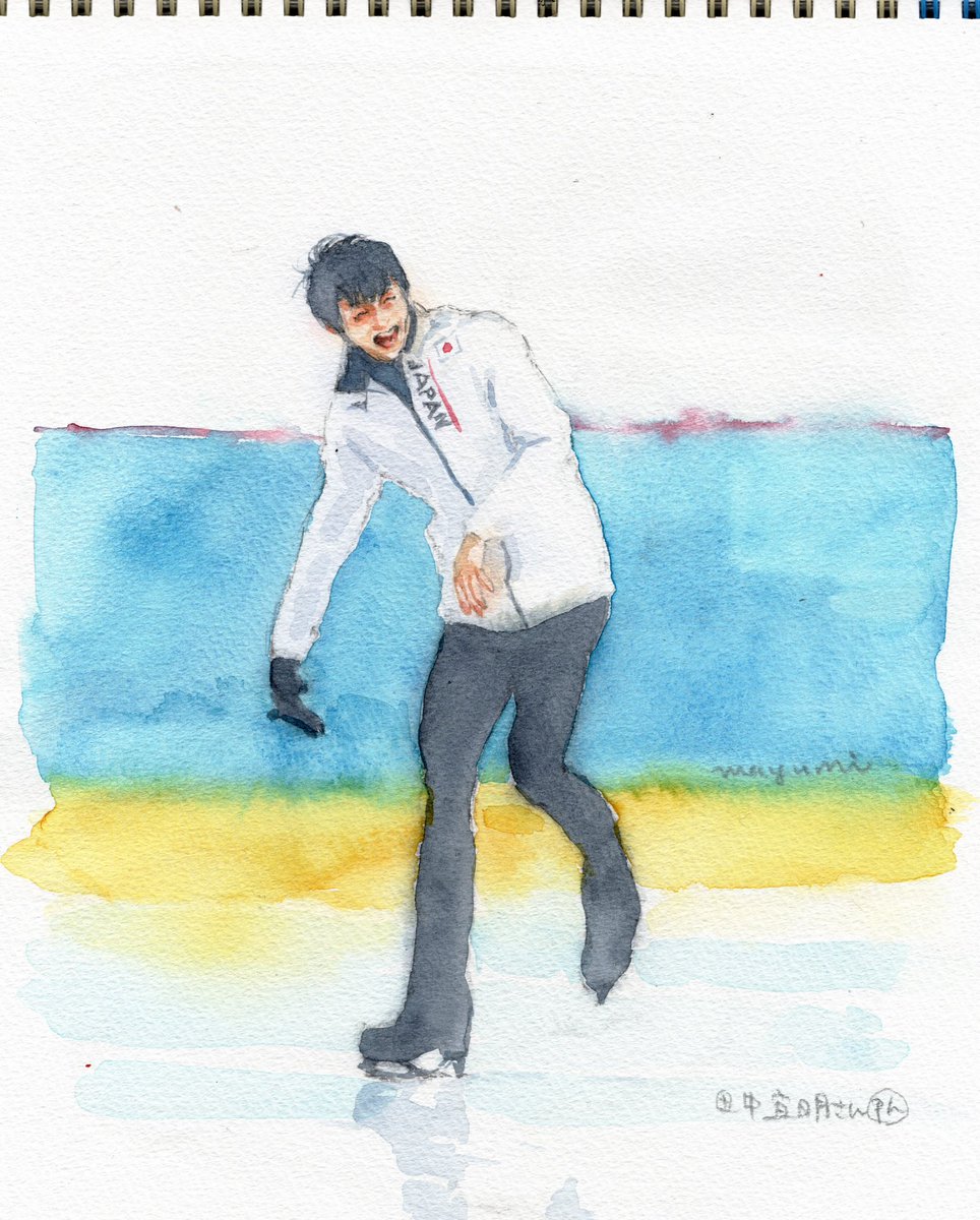 笑顔でいてね🌼*･

📸田中宣明さんのお写真を参考に描かせていただきました🙏💗

#羽生結弦選手が今日も元気で幸せでありますように