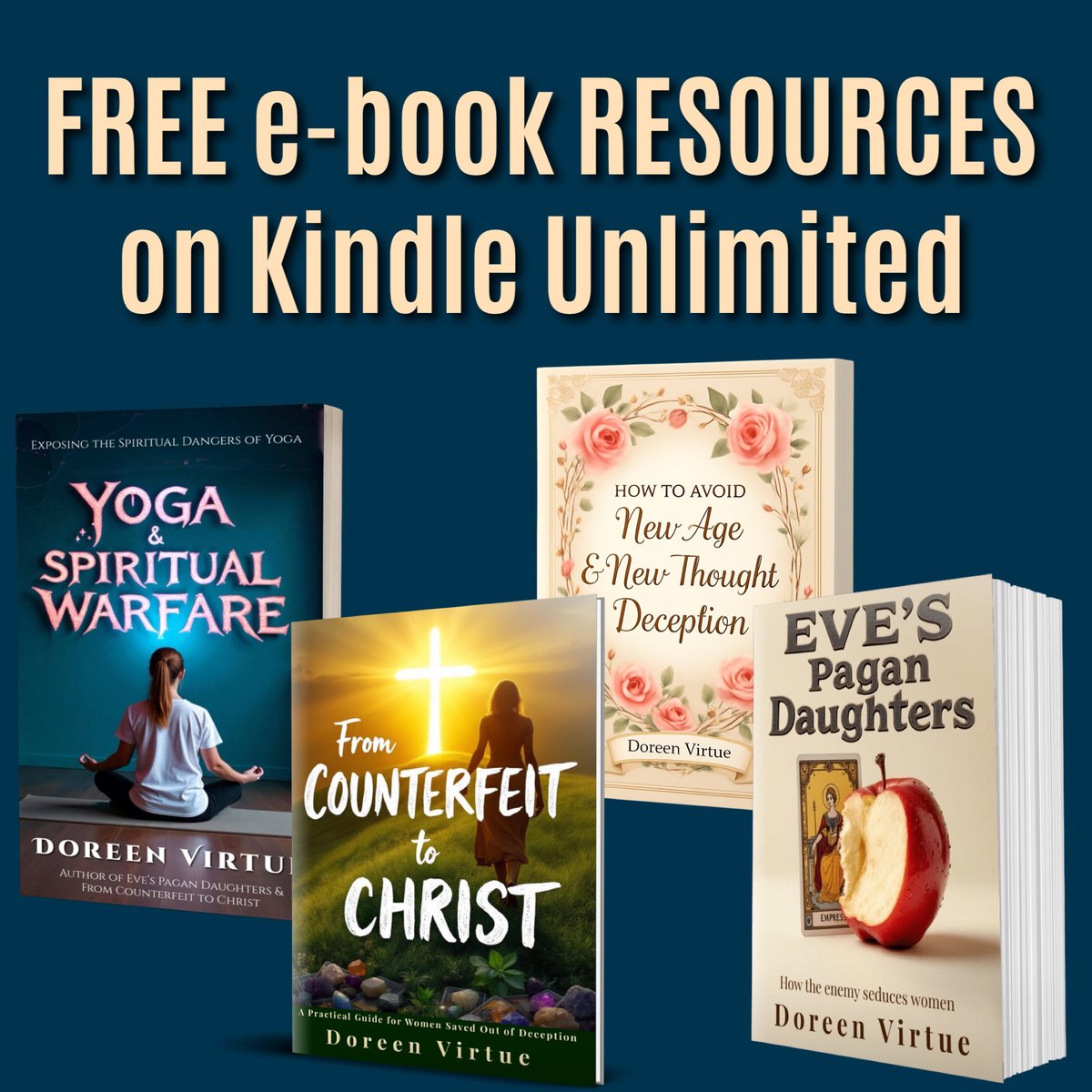 Here are FREE Kindle Unlimited resources about how to recognize and avoid New Age deception and ways to evangelize to those who are lost in deception. The printed copies do have a cost, but if you have Kindle Unlimited, the e-books are free of charge to read:

“Yoga &amp; Spiritual