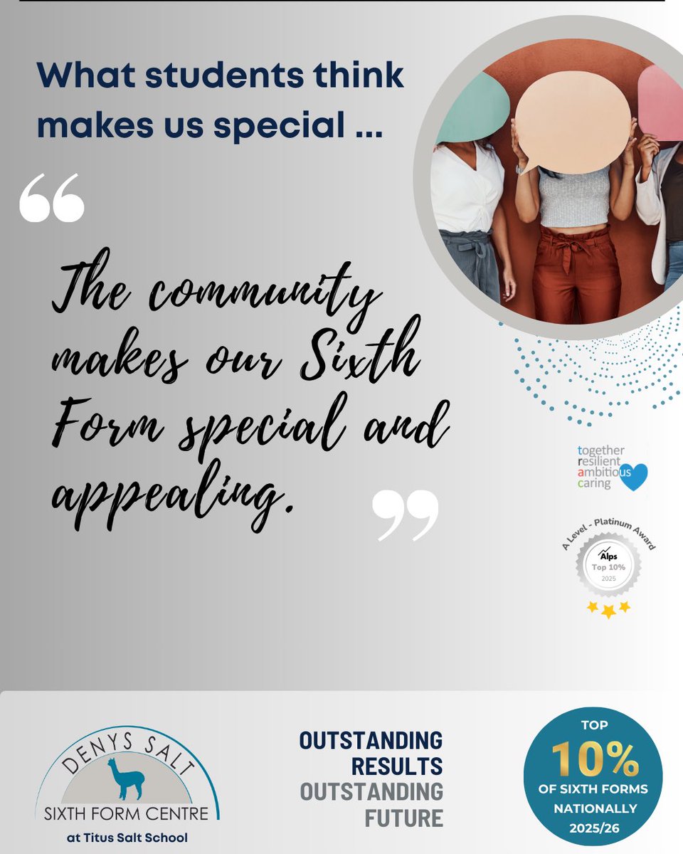 Considering what path to take after GCSEs can be confusing &amp; bring up lots of questions 🤷‍♂️ This week, to calm your nerves &amp; make the way forward crystal clear, let our students shine a light on life in Sixth Form💡✅ 
🔗link in bio for details
@titussaltschool #applynow #y12