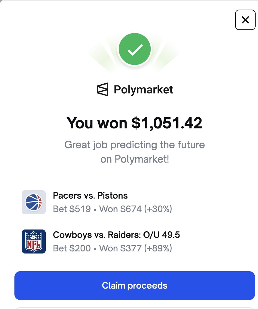 Market have you down?

Pivot to Polymarket.