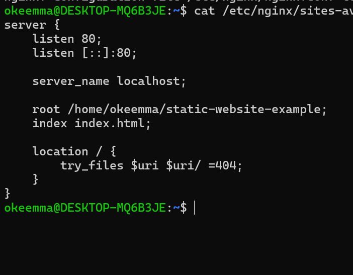 Okeanalysis's tweet image. Day 16 of my DevOps Journey
Today I dove into Nginx not easy at first, but I finally got it running with a static HTML website 
Configured the server, set the root directory, and served a basic page successfully.
#DevOps #Nginx #Linux #LearnInPublic #100DaysOfDevOps