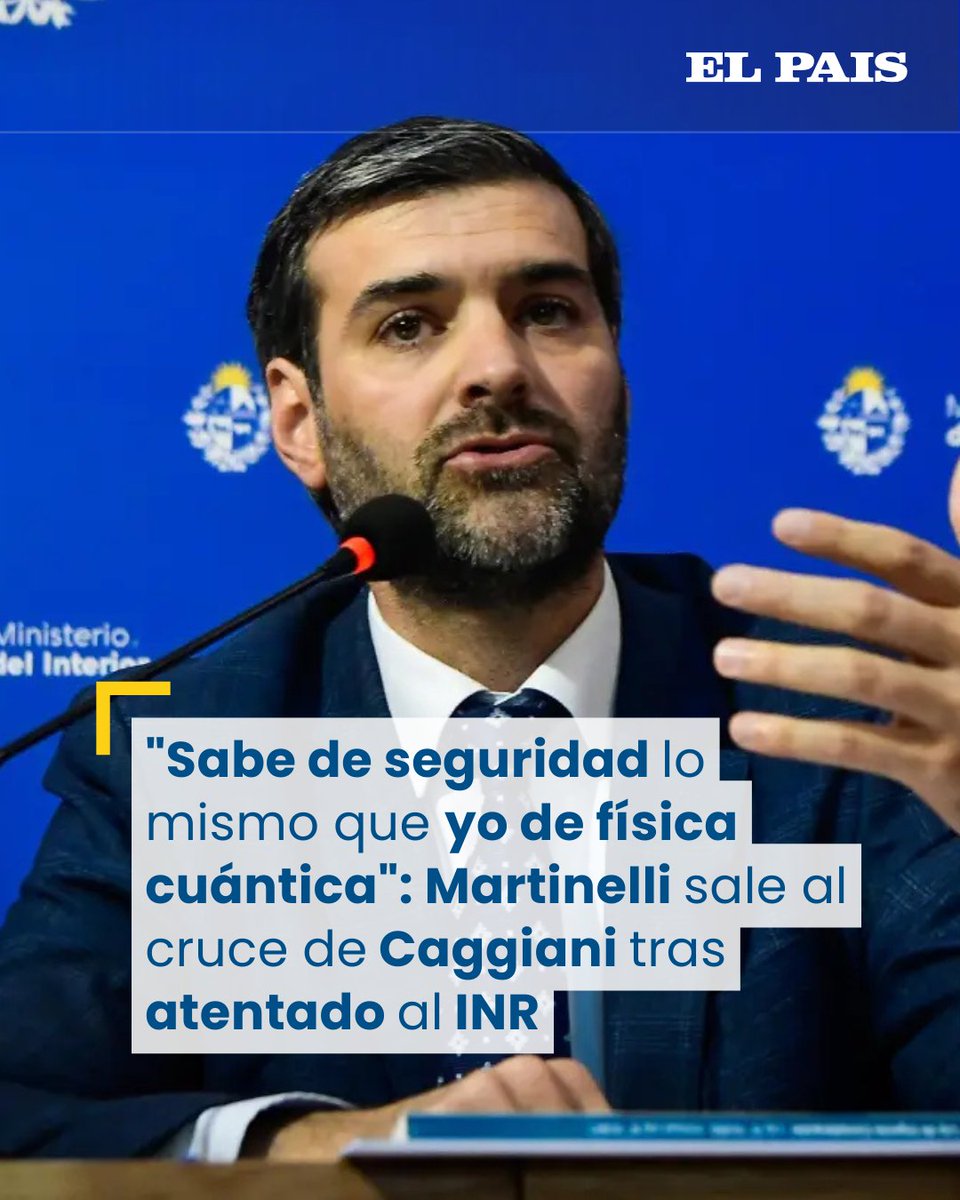El exministro respondió que sugerir falta de control en las cárceles desconoce trabajos realizados durante su gestión. Recordó operaciones contra líderes criminales y apuntó que en el atentado de diciembre no hubo respaldo público a Mendoza elpais.uy/bu7i5gvc