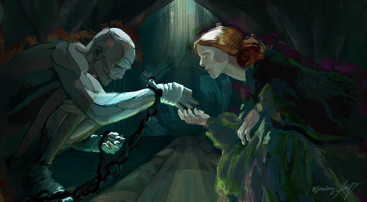 lolo300's tweet photo. Some environmental study and testing new brushes… side note….I LOVE FRANKENSTEIN OH MY GOD 
#Frankenstein #guillermodeltoro https://t.co/gIel1HW1QK