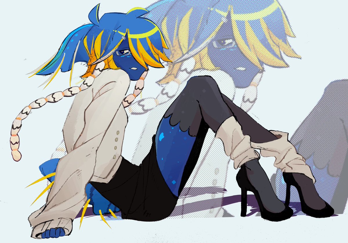 fuj0han's tweet image. woah art trade with @tripledip_ woah woah woah