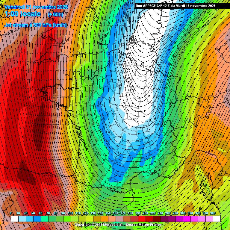 alexmegapc's tweet photo. Som a poques hores d'una entrada àrtica amb recorregut marítim molt freda per ser un novembre. Observeu com el JET se'ns tira a sobre i ens arrossegarà una massa freda a 500 hPa uns 5.500m que es podria moure entre els-30/-34,molts hiverns quasi ni els hem rascat. Geopotencials baixos i tramuntana i mestral activada amb ganes. Nevada de nord que arrancarà dimecres vespre, pararà dijous mati i tindrem el pas d'un front que ens deixarà les clàssiques precipitacions per rebuf entre el mar i la costa central i nord. Almati la cota es mantindrà relativament alta entre 1000/800m a la tarda entrarà la massa més freda i anirà baixant progressivament per situar-se cap al vespre als 700m, i serà a la matinada on podem tenir el moment "faroling" la cota es podria situar progressivament fins als 400m, tot i això, en principi la precipitació aniria a menys. La nevada de nord s'activaria sobretot dijous a la tarda i especialment tota la matinada de divendres on pot nevar maco al vessant nord de la serralada. Divendres tramuntana i mestral encabronades i una sensació de ple hivern maca, com feia temps. Demà podrem afinar ja arribaran els models d'alta resolució. Continuem amb el F5.  #meteo