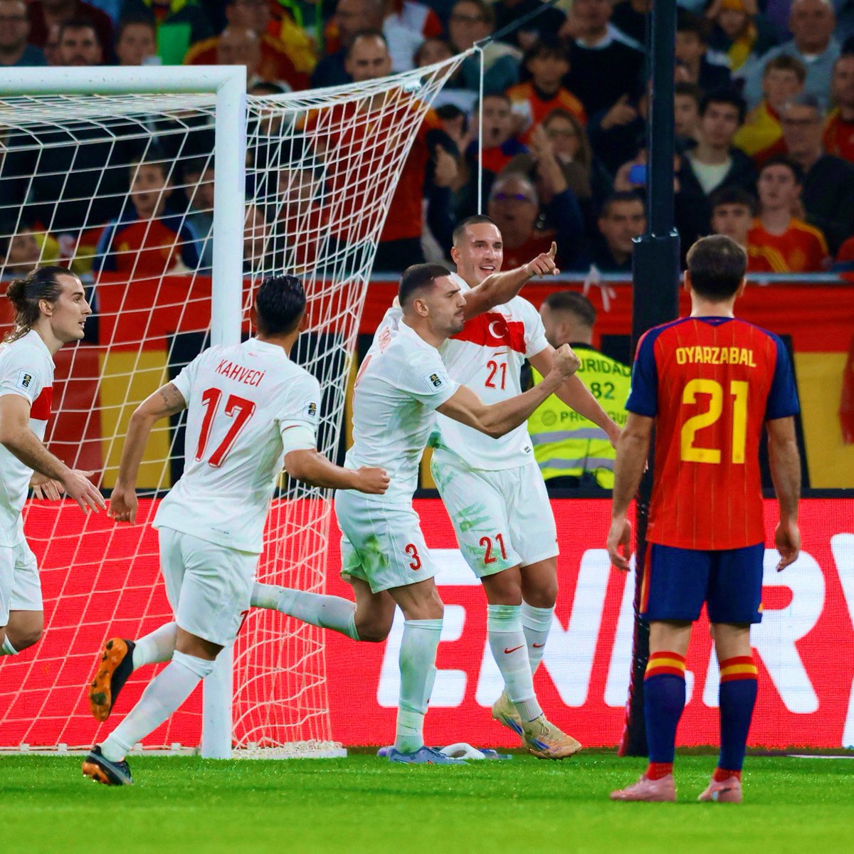🇹🇷 Türkiye, Dünya Kupası Elemeleri’nde İspanya’ya gol atan ilk takım oldu.