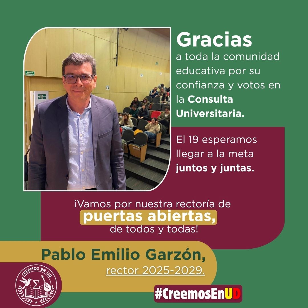 Este miércoles 19 de noviembre de 2025 es el día definitivo.
Se define la votación del honorable Consejo Superior Universitario para la designación.
Somos #CreemosEnUD.