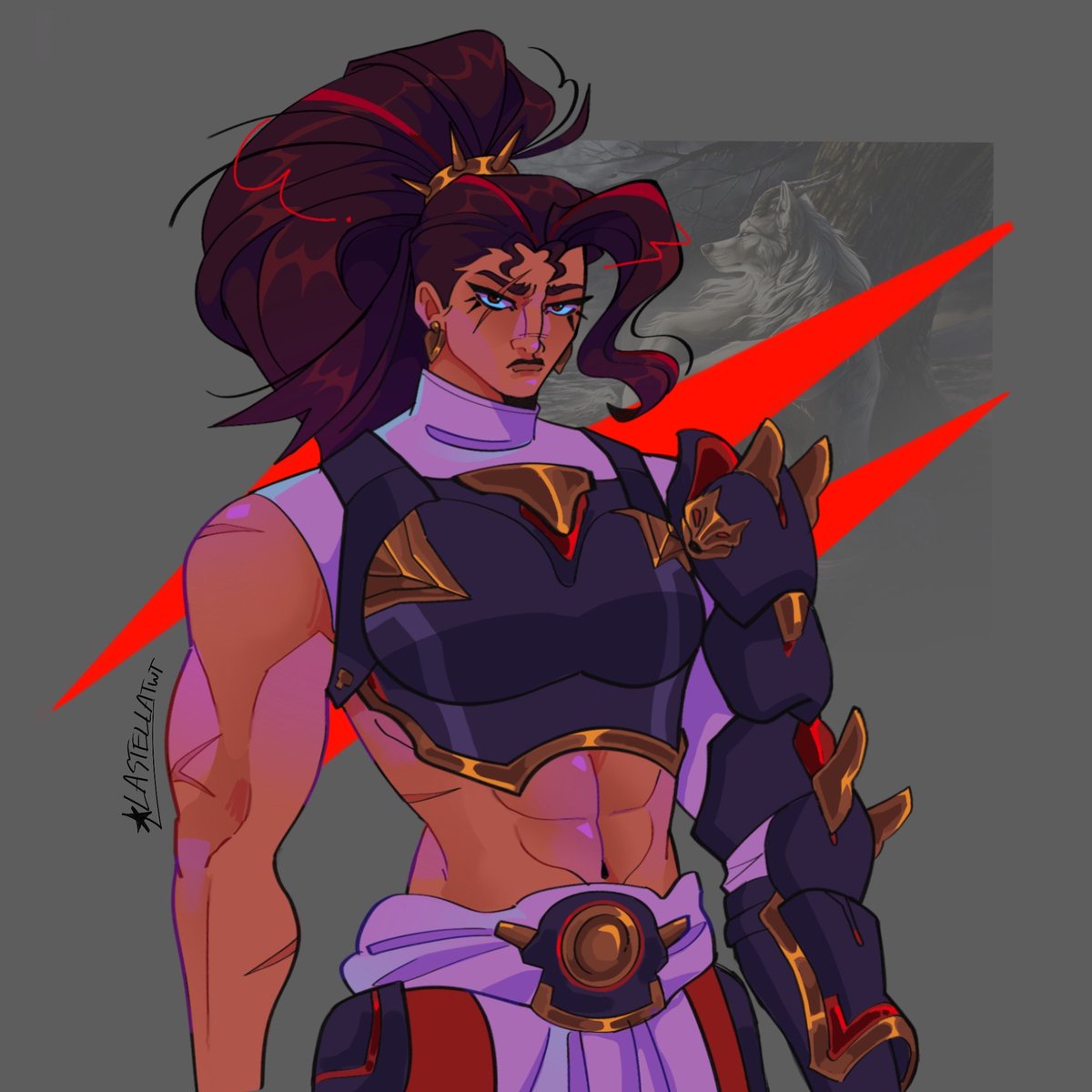 Drew her anyway... Vendetta come home.... 

#overwatch2 #vendetta #lalupa