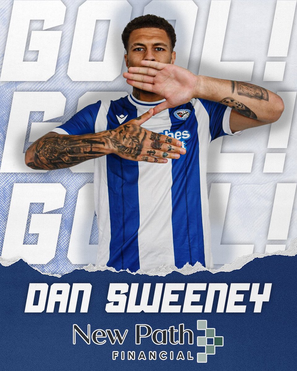WorcesterCityFc's tweet image. 45+5 - GOOOOOOOOOOOOAAAAAAAAALLLLLLLLL!!!!! Sweeney smashes one past the keeper. A great turn and finish! | WCFC 2-1 SFC