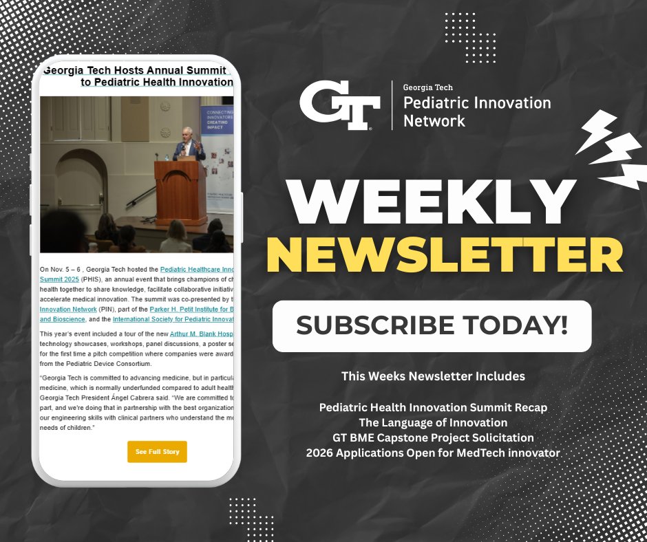 Georgia Tech Pediatric Innovation Network tweet media