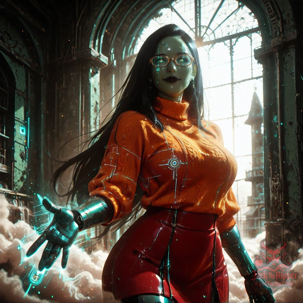 JackTheRip77160's tweet photo. Since today is @VelmaraAI's #Cosplaytuesday, my dear D.A.M.I.A wanted to contribute with a Velma Dinkley cosplay π₯°π₯°
#AIArtistCommunity #AIArtists #AIart #StableDiffusion #DigitalArt #FantasyArt #CreativeAI #SafeForWork #SFW https://t.co/XT84D34hic