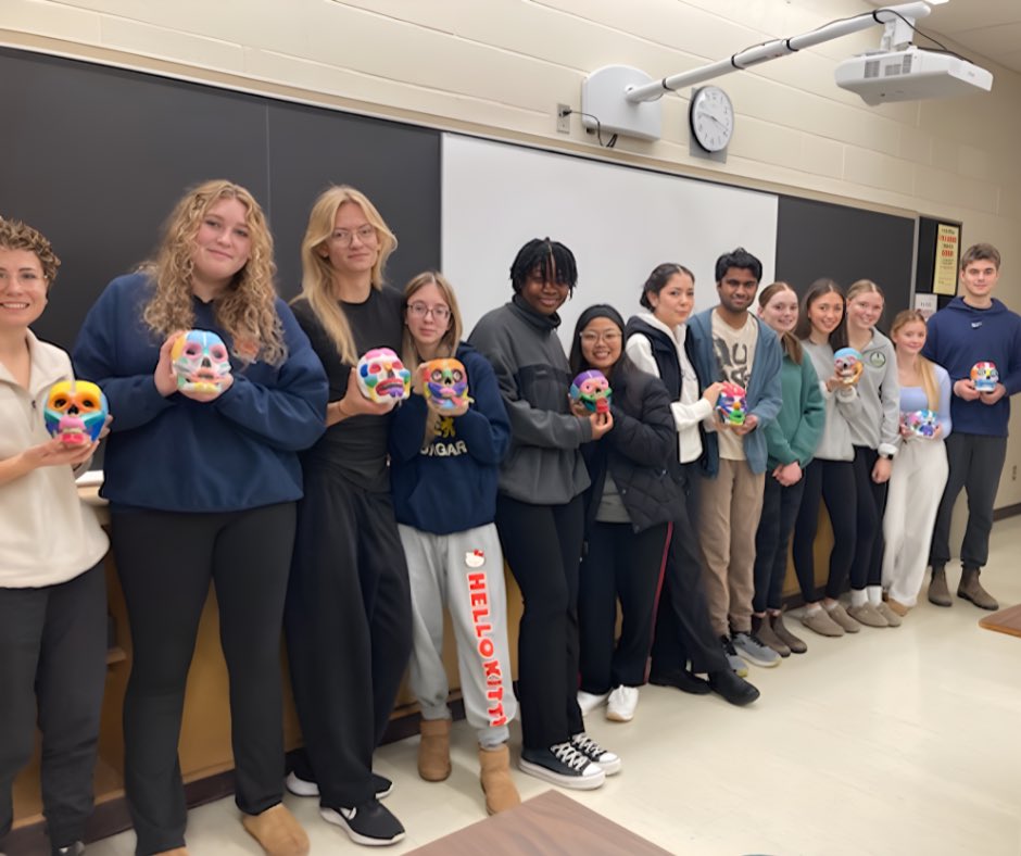 LockerbyNet's tweet image. Last week, students in our Grade 12 Introduction to Kinesiology class applied their knowledge of the musculoskeletal system by engaging in a hands-on project, creating a 3D model of the craniofacial muscles they have been learning about!