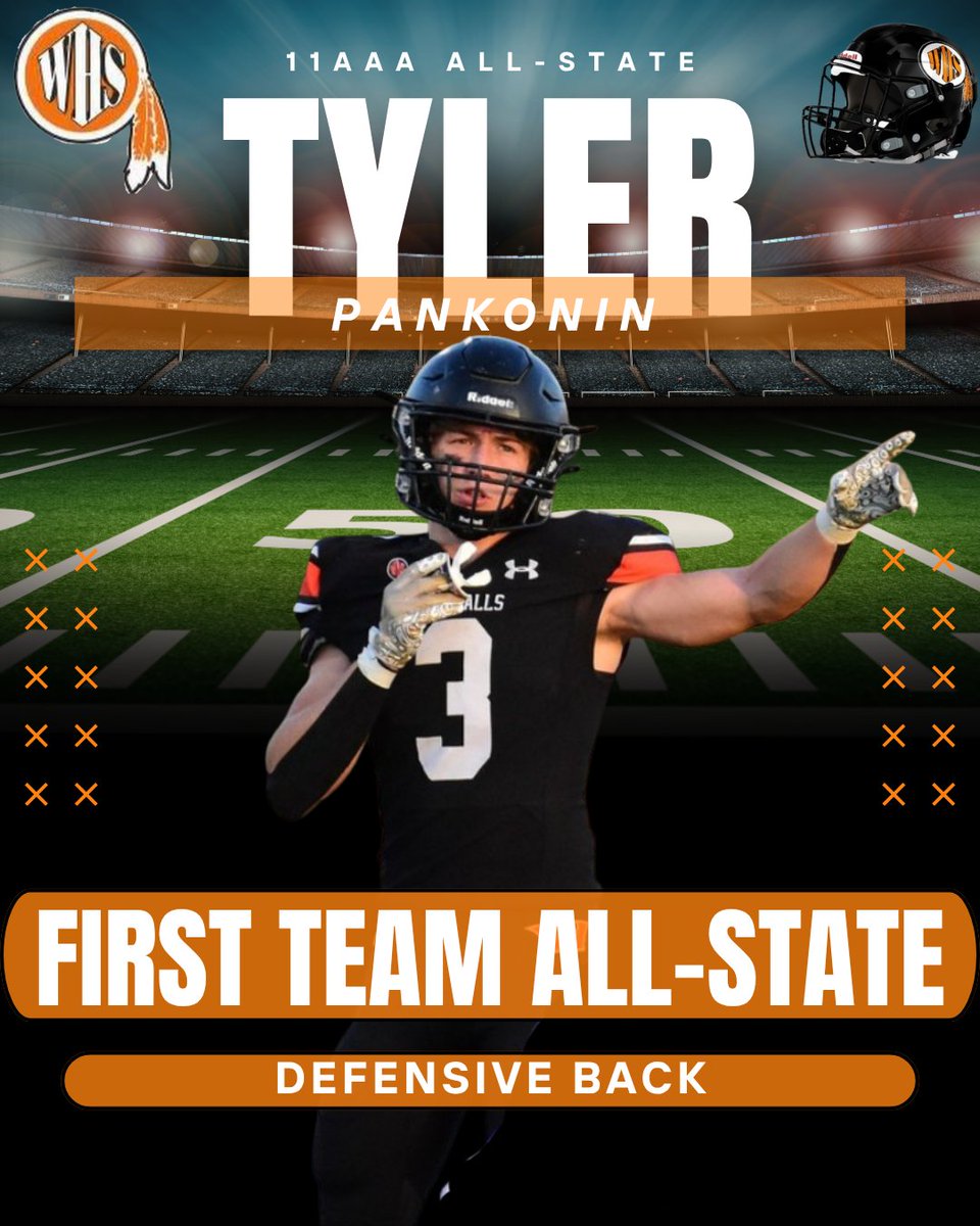Congrats to Tyler Pankonin on earning 11AAA All-State Honors! #IAmAWarrior