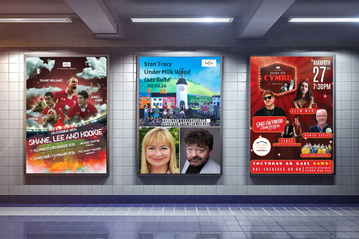 Sioeau ar ddechre 2026 /First few shows of 2026 

Monmouth Savoy Theatre - Trefynwy Canolfan Celfyddydau Aberystwyth Arts Centre Theatr Y Coliseum Theatr - Aberdare

<a href="/monmouthsavoy/">Monmouth Savoy</a> <a href="/aberystwytharts/">Canolfan y Celfyddydau Aberystwyth Arts Centre</a> <a href="/RCTtheatres/">Theatrau RCT Theatres</a>
<a href="/phylipharries/">Phylipharries</a> <a href="/Ieu61/">Ieuan Rhys 🏴󠁧󠁢󠁷󠁬󠁳󠁿🇪🇺</a>
