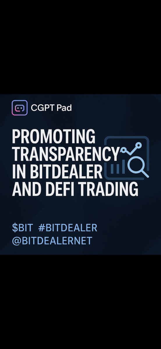 Just shared a brand-new update on CGPT Pad, taking another dive into how BitDealer is steadily becoming one of the most important transparency engines in the DeFi trading space.
What’s impressive now is not just the technology itself — but how consistently the project refines the