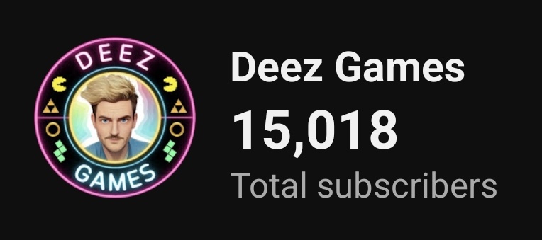 Passed the 15k subs mark. Much appreciated 🙏