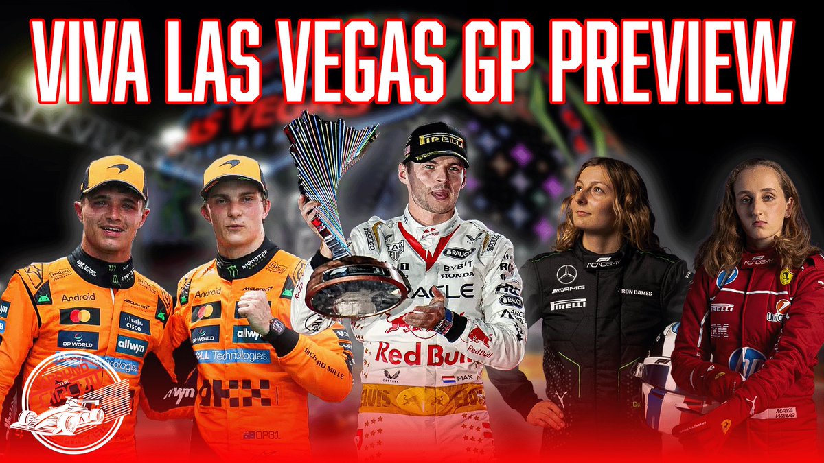 ApolloFormula1's tweet image. 🏎️🚨🏎️🚨🏎️🚨

New Around the Circuit episode out now on YouTube, Spotify, and Apple Podcasts!!

Vegas kicks off the final triple header of the season! F1 Academy will crown their champ and the WDC is still a 3 way fight! #F1 #F1Academy #LasVegasGP  

Watch &amp;amp; Listen now 👇🏽👇🏽