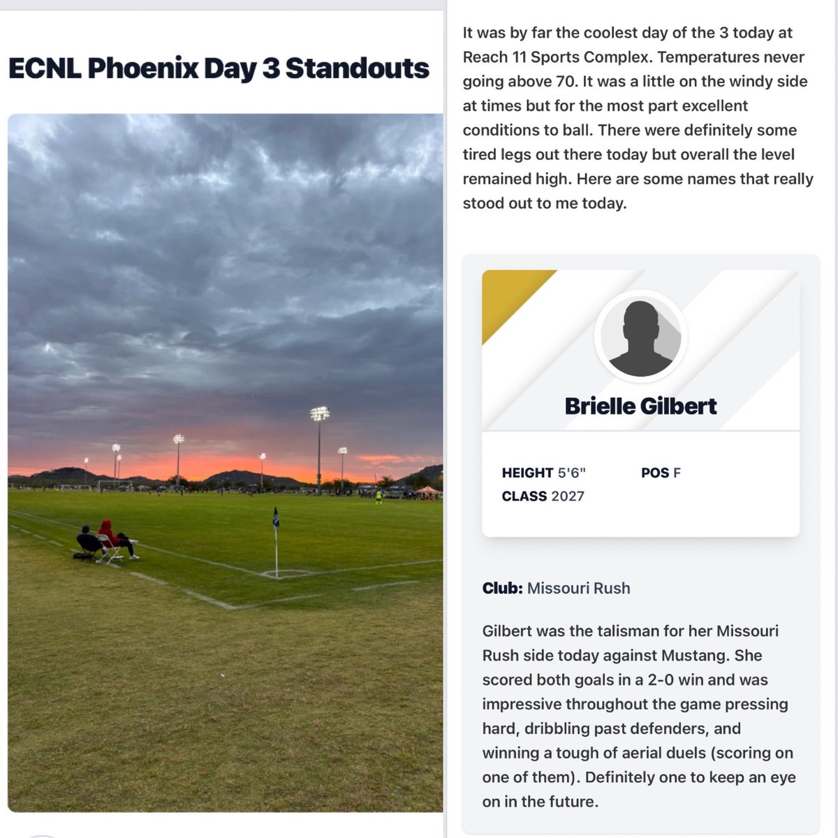Brielle Gilbert (2027 forward) tweet media