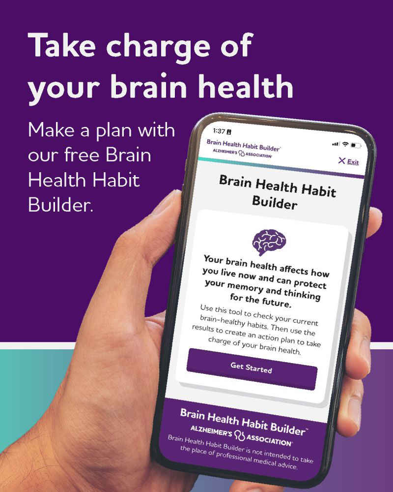 We are excited to announce the launch of our Brain Health Habit Builder! This free tool helps you check your current habits and create a plan to support your brain health that is backed by research. Learn more at bit.ly/43CuEGl.