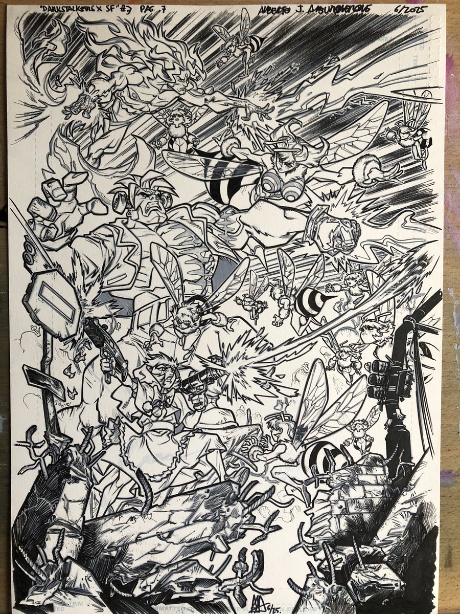 Original art for the cover and interior splash of Darkstalkers x SF: Rogues. Published by <a href="/UdonEnt/">UDON Entertainment</a> with script by <a href="/HackinTimSeeley/">Tim Seeley</a> &amp; Marshal Dillon &amp; drawn by me.  Preorder now! <a href="/CapcomUSA_/">Capcom USA</a> 
#Capcom #Darkstalkers #comicbooks #OriginalArt #StreetFighter