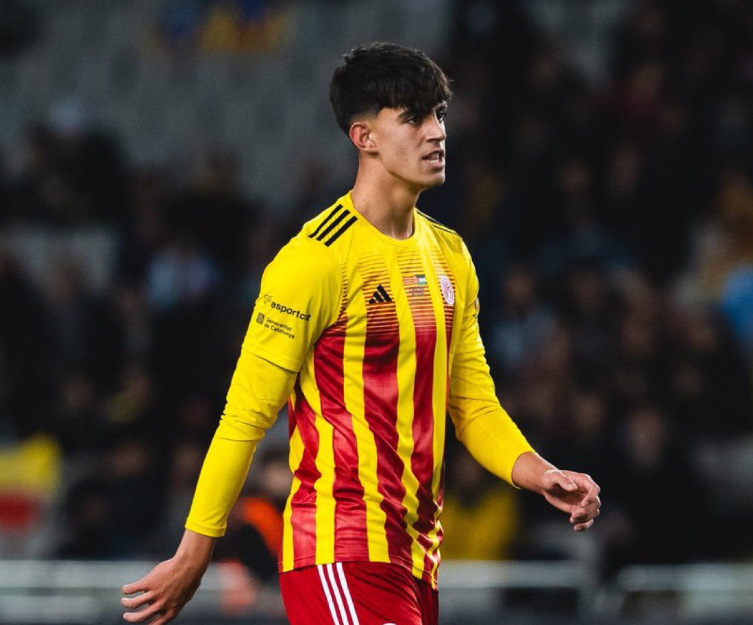 leylahamed's tweet image. Barça player Marc Bernal, when asked about the significance of today’s match:

“Yes, that’s true. Being on a global stage, being here… it’s something very special, both for Catalonia and for Palestine.”