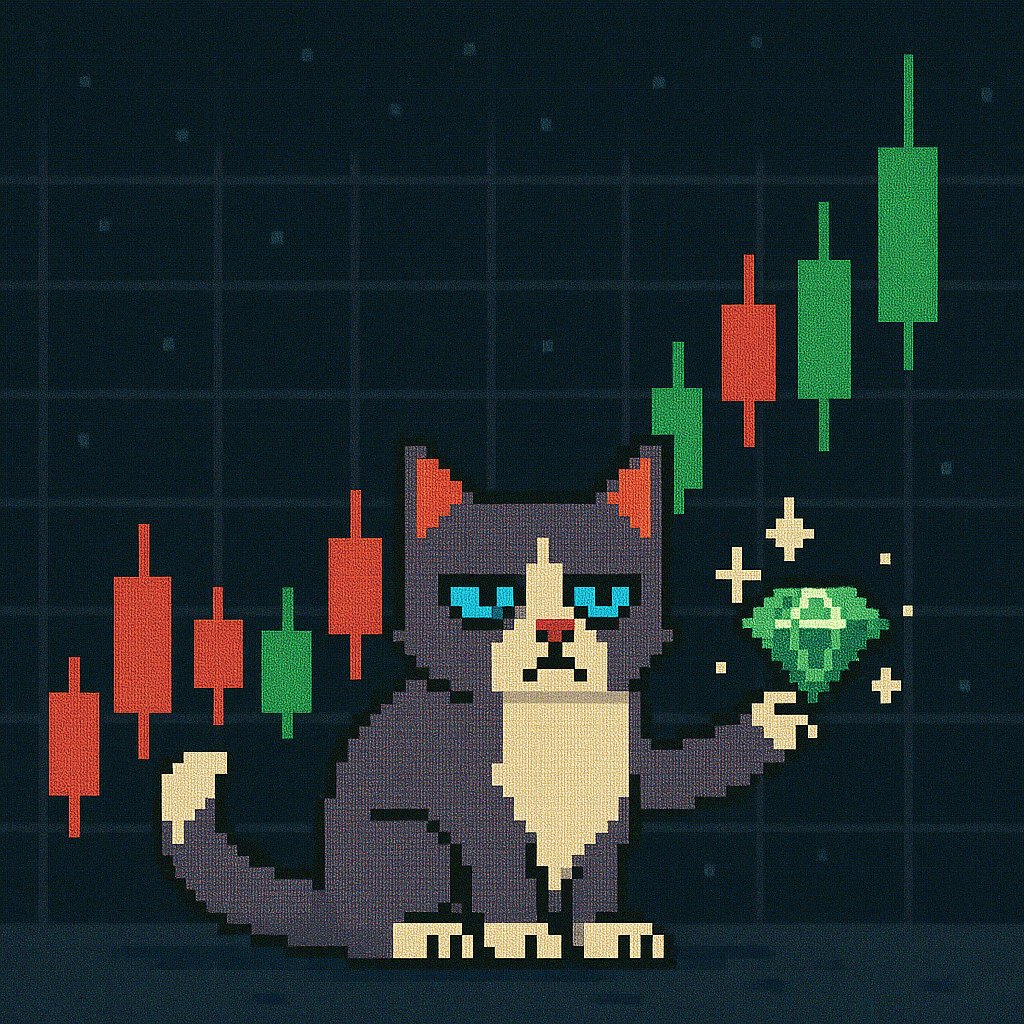 spacecat_play's tweet image. Red candles? Cute. We color them green with diamond claws