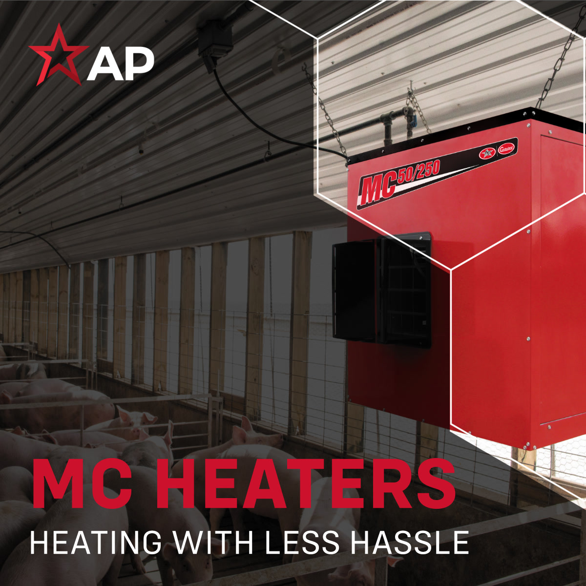 The weather is cooling down so it's time to bring the heat! AP's MC Heater offers you improved efficiency, more control, easier access and increased longevity compared to other forced air units on the market. Contact your local AP dealer to learn more - ow.ly/ZHVH50XtMzv