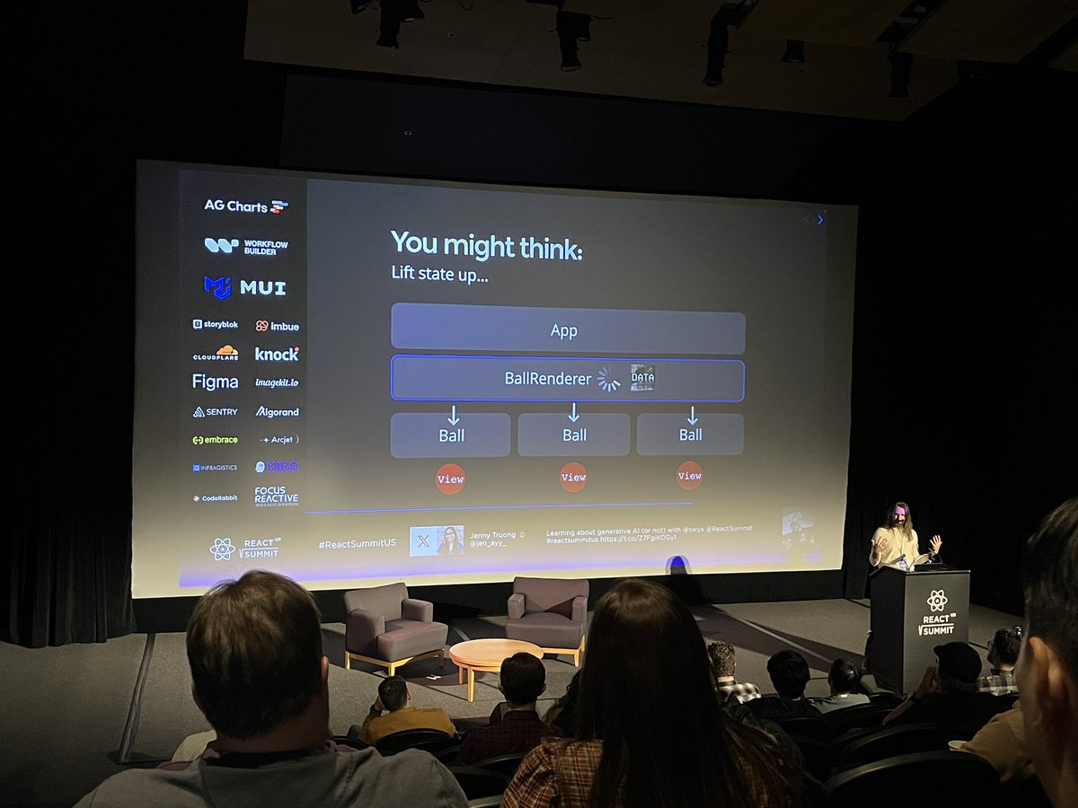 shoosya's tweet image. Having fun with balls at @ReactSummit #reactsummitus