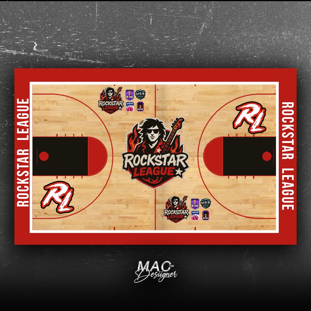ROCKSTARPROAM's tweet image. Introducing new court and uniforms 🎸💫

@HOFLeague2K @DUNKLeague2K @WGBLeagues @2KClubhouse @WRProAmLeague @iNetworkSports