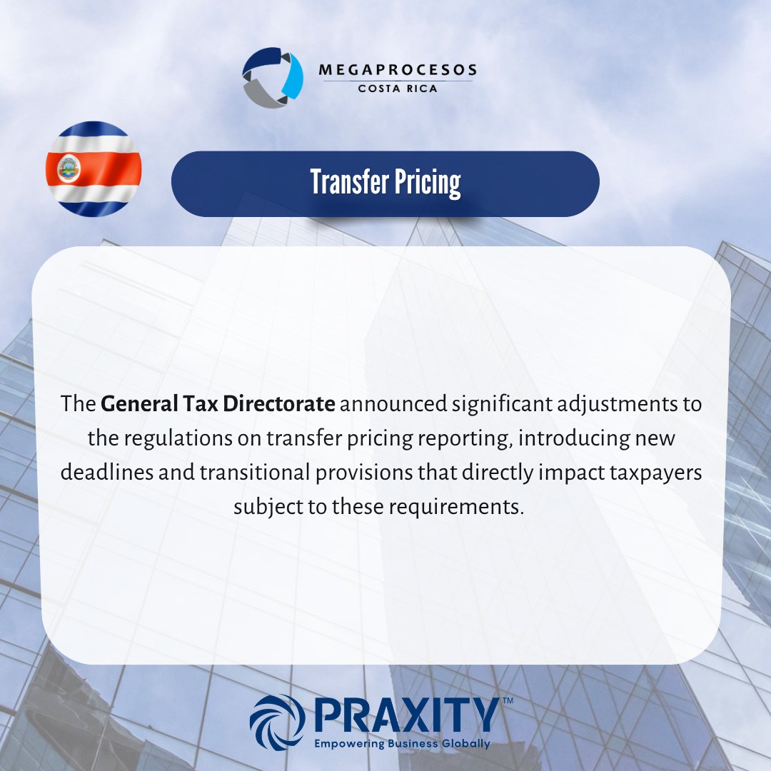 Megaprocesos's tweet image. The DGT announced new dates and transitional provisions for the Transfer Pricing Information Return. We invite you to read our full article and learn how these changes may impact your tax obligations.

#Megaprocesos #CostaRica #TransferPricing #TaxUpdate