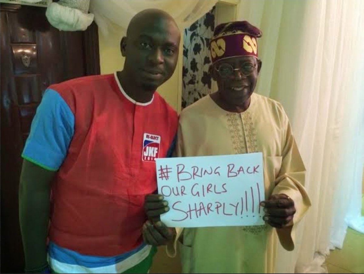 "Bring Back Our Girls! Sharply!" Bola Ahmed Tinubu