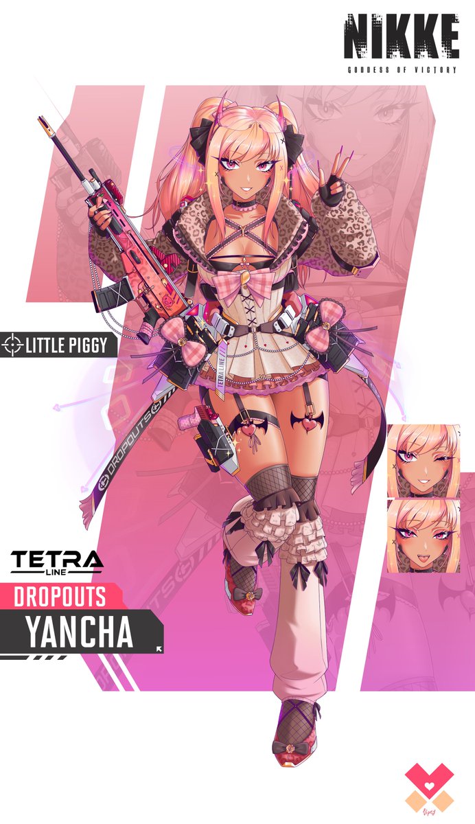 Someone tell Rupee we got another gyaru nikke in town! 

-I never drew gyarus before so it was so much fun working on this commission for <a href="/YanchaGal/">YanchaGal 🍑🥭Gyaru MangoGal VTuber</a>! 

#NIKKE #NIKKEfanart  #Commission