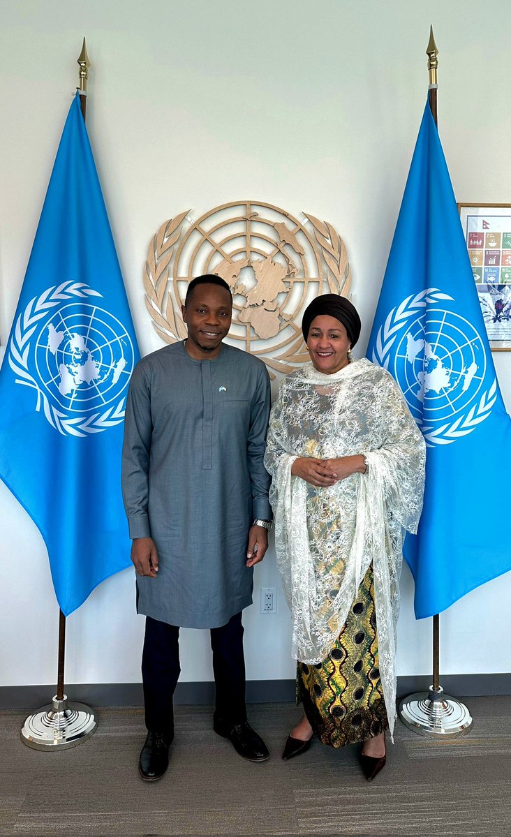 dsengeh's tweet image. Wonderful to connect with my dear friend H.E @AminaJMohammed after an exciting 2 days at the UN Security Council @UNDPPA, where H.E @julius_maadabio led conflict-related food insecurity and Sahel debates and adoption of Resolution 2803 put forward by @realDonaldTrump @WhiteHouse