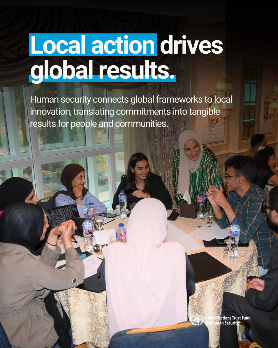 Human security makes global commitments real. From Durban to Medellín, data guides investment and participation shapes recovery. With #UNTFHS, global priorities become local innovation that drives systemic, inclusive change. #HumanSecurity #Localization #SDGs