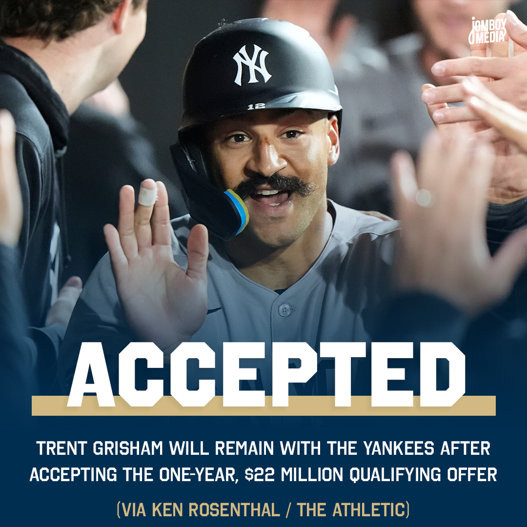 TalkinBaseball_'s tweet image. Trent Grisham will return for his third season with the Yankees