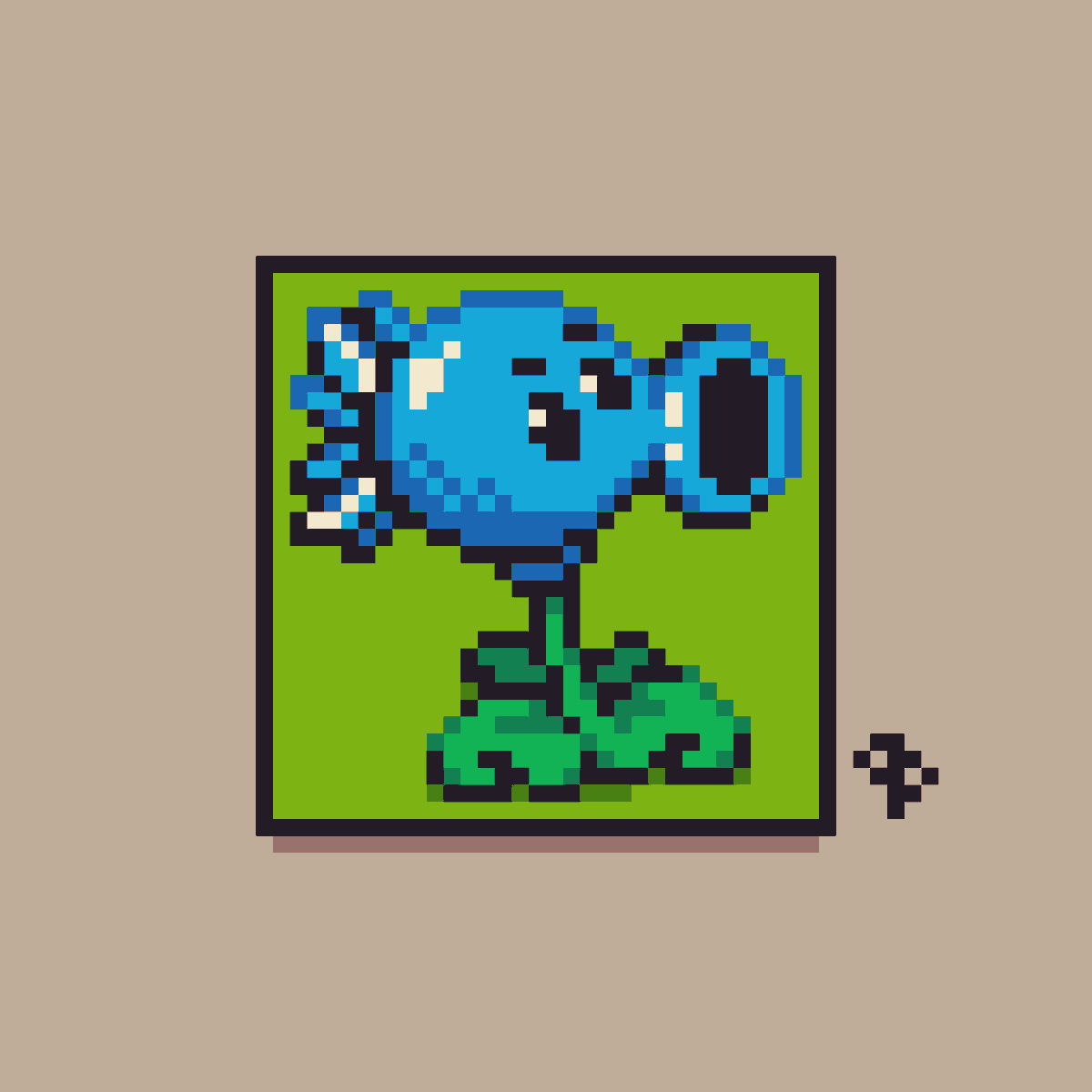 PvZ - Snow Pea 
#pixelart #plantsvszombies