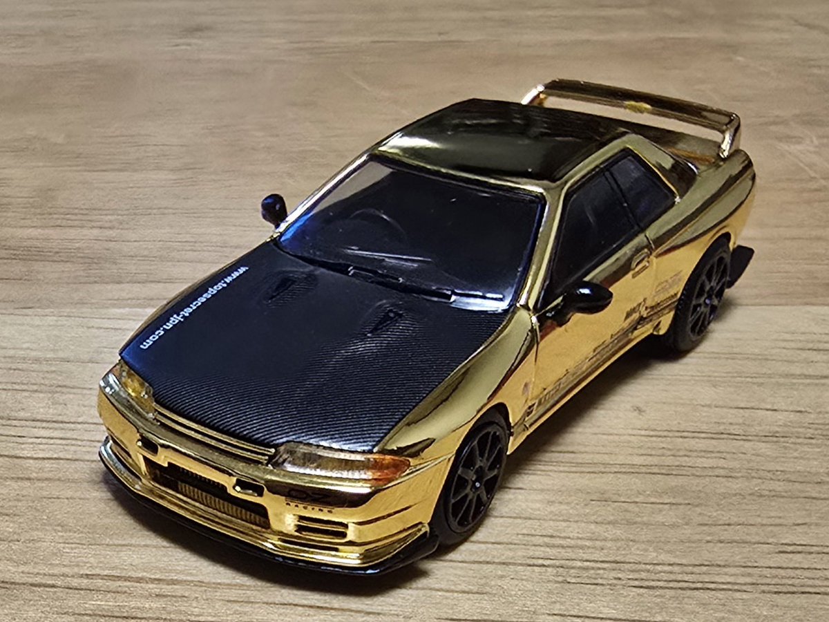 ★オートサロン　レア入手難　トップシークレット　32GT-R ゴールドクローム★ ☆オートサロン レア入手難 トップシークレット 32GT-R ゴールド
