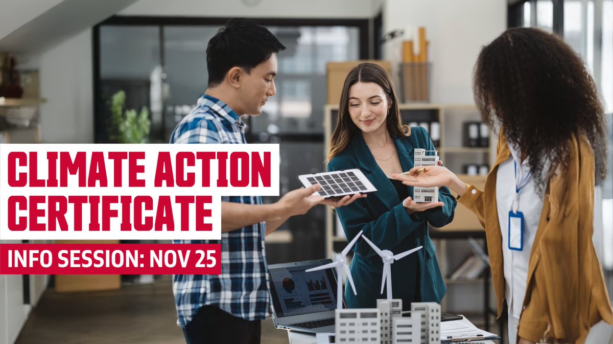 CS_SFU's tweet image. How can you take real action against climate change? You&apos;re invited to our Nov 25 info session to explore our Climate Action Certificate program. ow.ly/Zk5H50XhenR