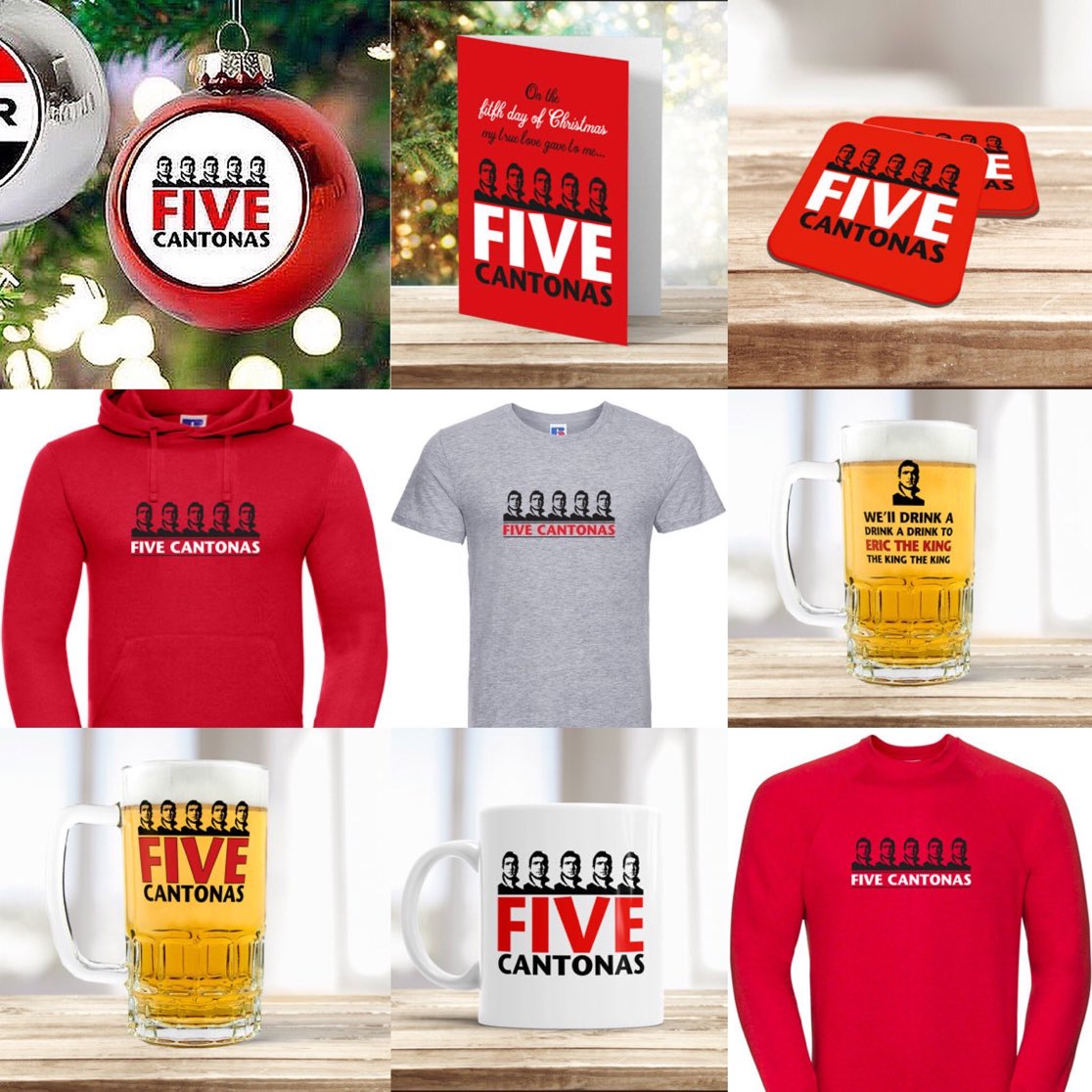 Give the Gift of Eric this Christmas.....

#FiveCantonas

#EricTheKing

#MUFC 

utfr.co.uk