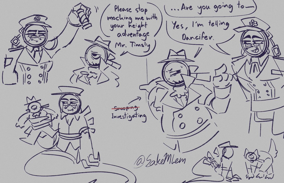 SakeMlem's tweet image. Quick doodle of my two favorite old men
#dandysworld #rodger #dyle