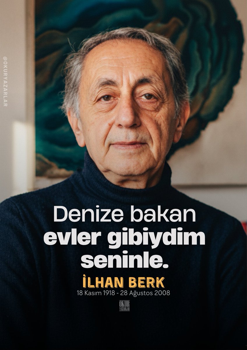 İkinci Yeni’nin önde gelen şairlerinden, şiir, anlatı, söyleşi ve deneme gibi türlerde birçok eser kaleme almış, aynı zamanda öğretmen, ressam ve yazar İlhan Berk, 107 yaşında!
