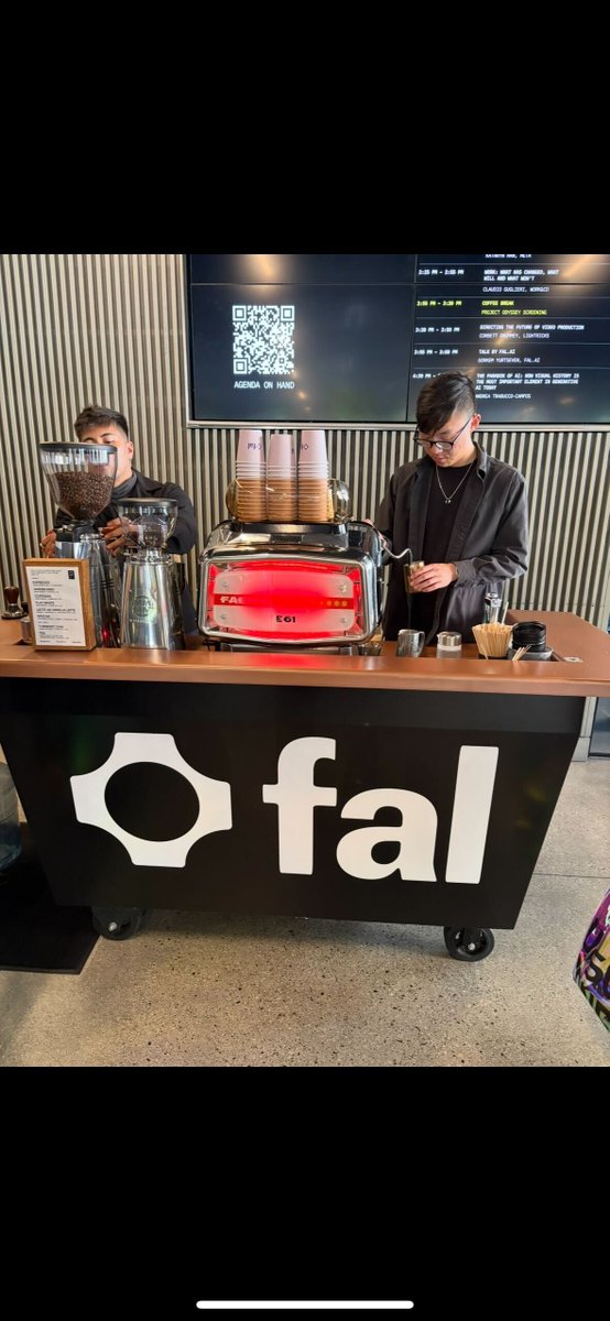 NolanFortman's tweet photo. New goal = get fal to open up a coffee bar in the office https://t.co/K4JAWN3aED